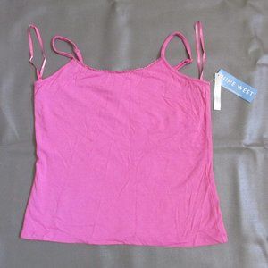Nine West Peony Pink Spaghetti Strap Stretch Camisole